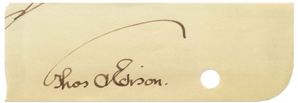 Thomas Edison Signature
